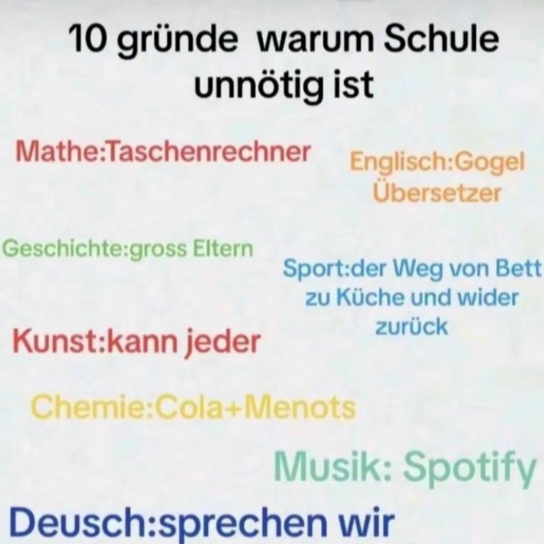 10 gründe warum schule unnötig ist