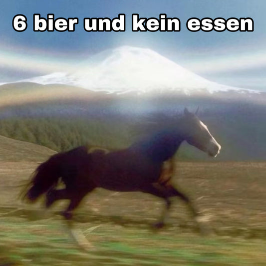 6 bier 0 essen